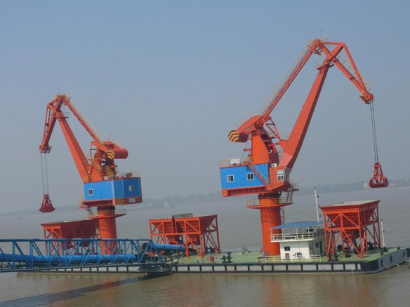 九江鋼廠(chǎng)75米浮吊躉船